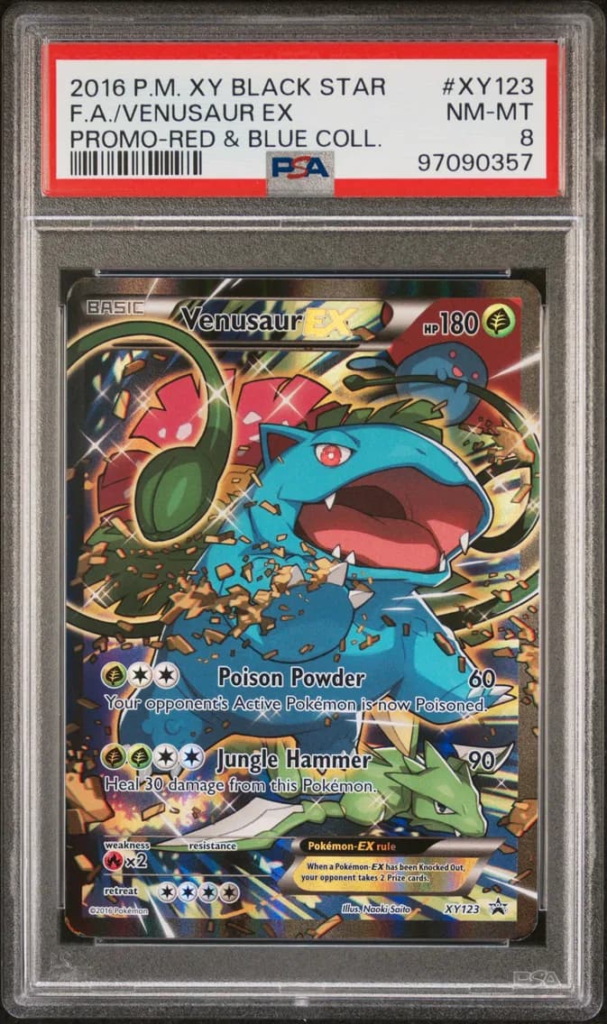 Full Art/Venusaur EX, PSA 8