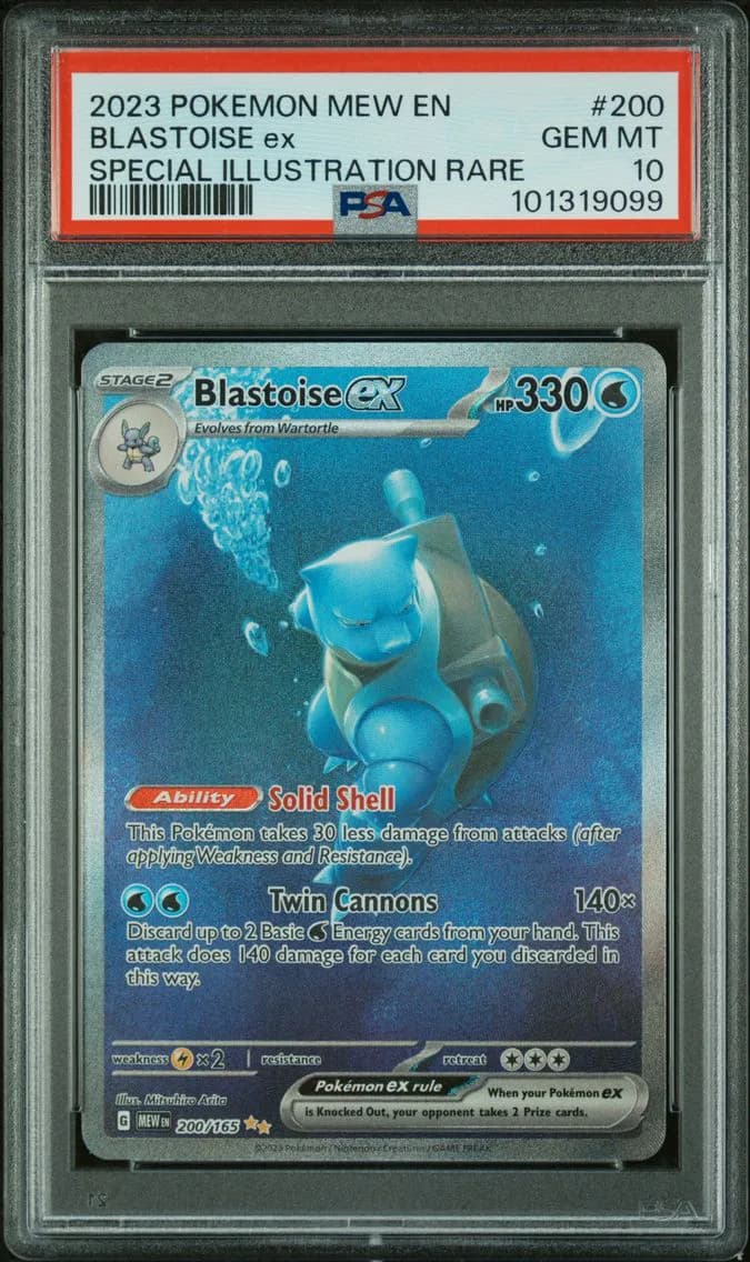 Blastoise EX, PSA 10