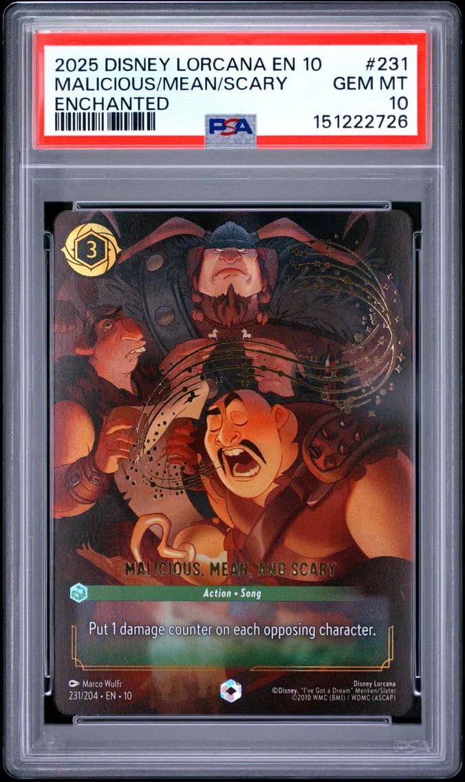 Malicious, Mean, and Scary, PSA 10