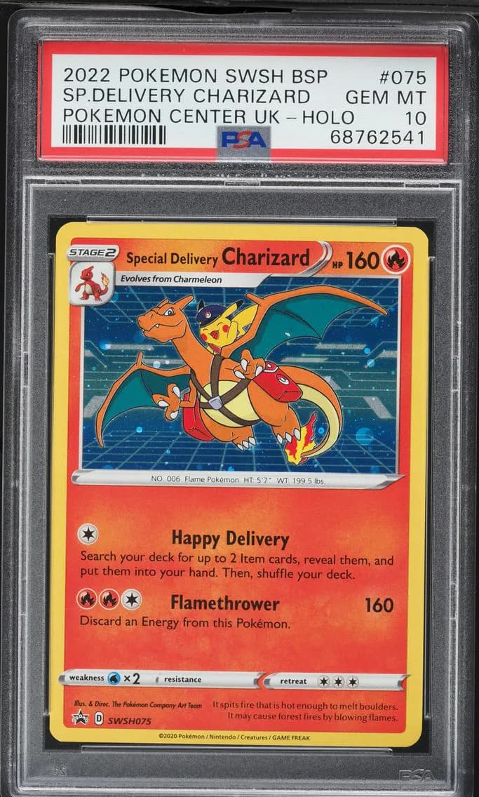 Special Delivery Charizard-Holo, PSA 10