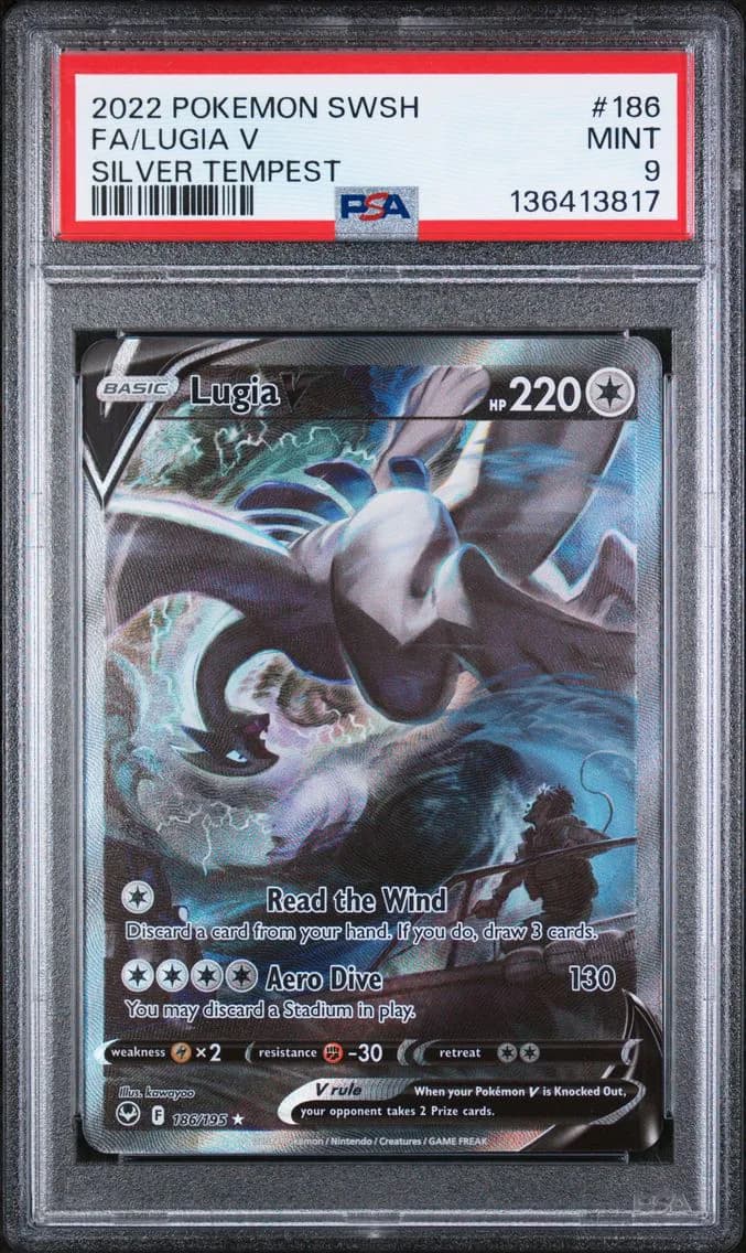 Full Art/Lugia V, PSA 9