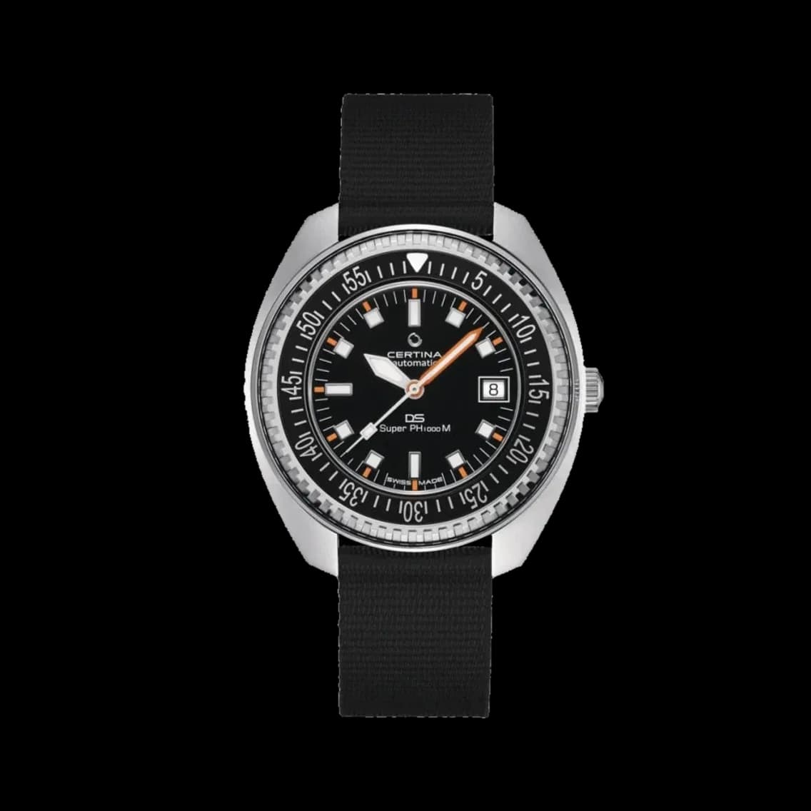Certina DS Super PH1000M 43.5mm - Black on Nylon Strap, TEDDY BALDASSARRE 10