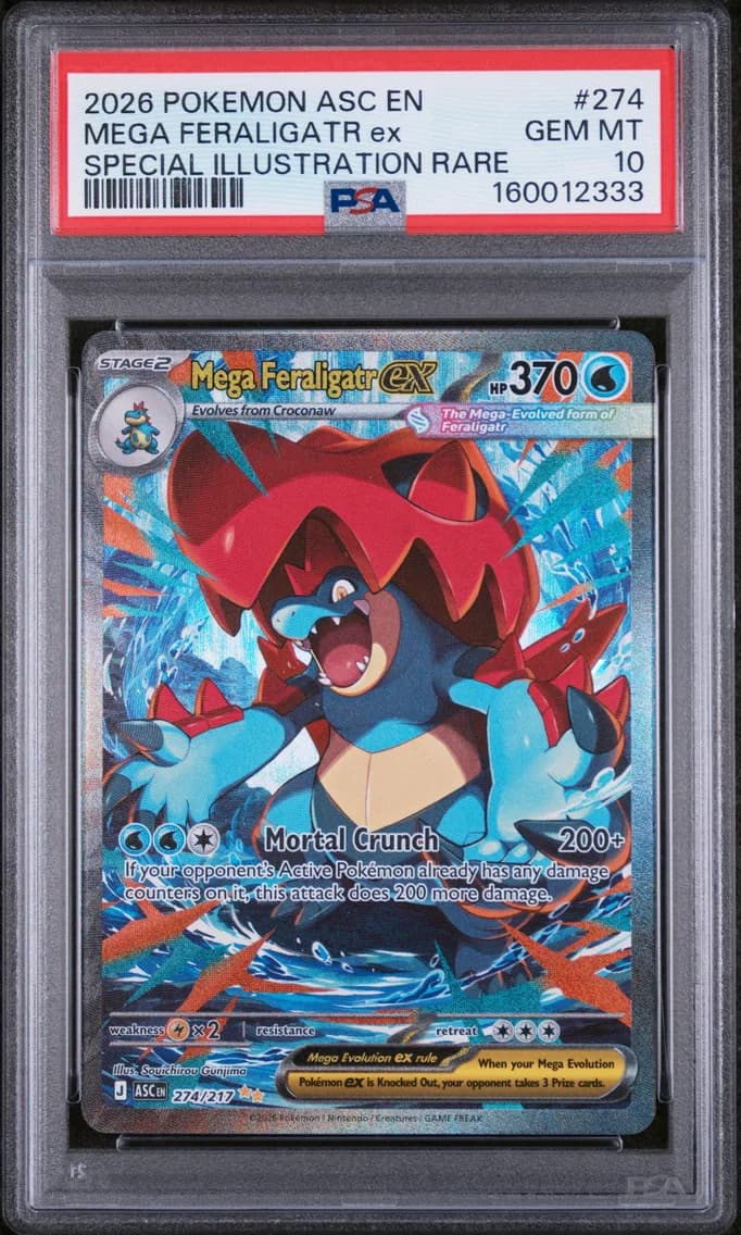 Mega Feraligatr EX, PSA 10