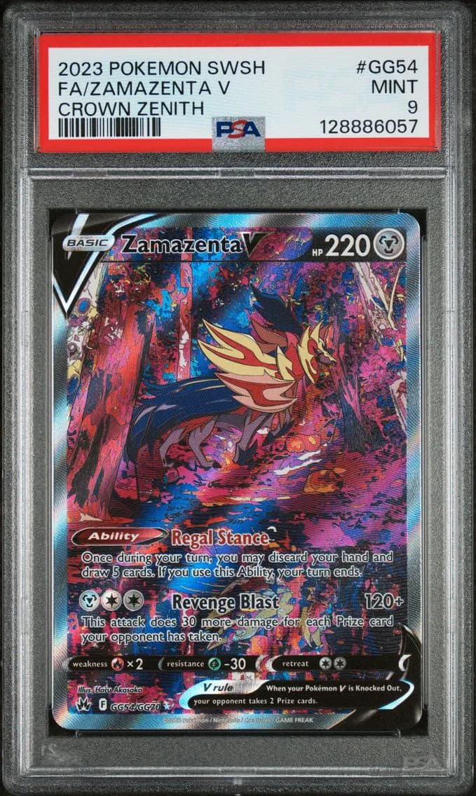 Full Art/Zamazenta V, PSA 9