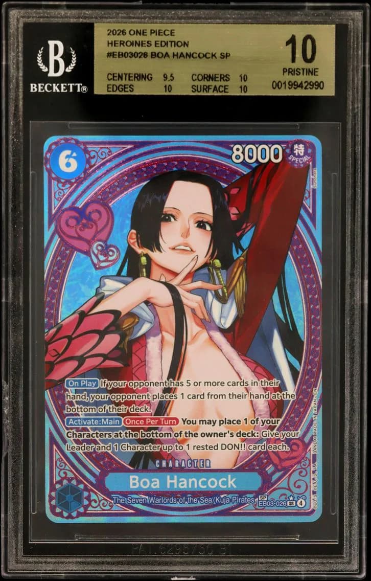 Boa Hancock SP BGS 10 One Piece Card Game -ONE PIECE Heroines Edition-, BGS 10