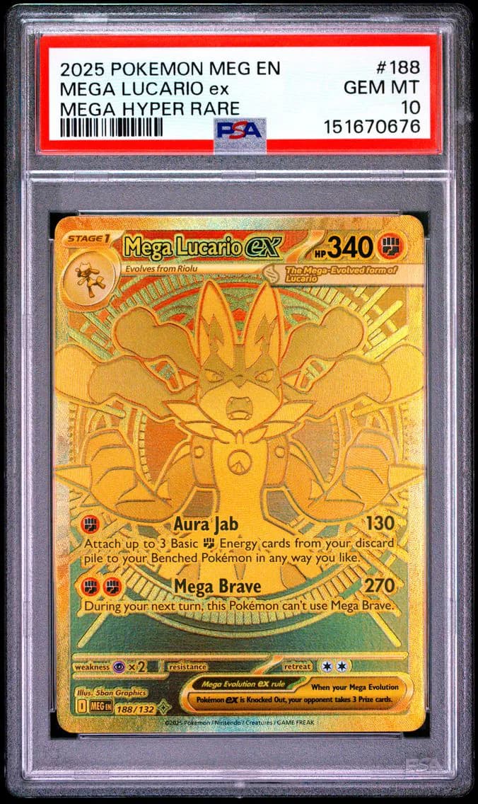 Mega Lucario EX, PSA 10