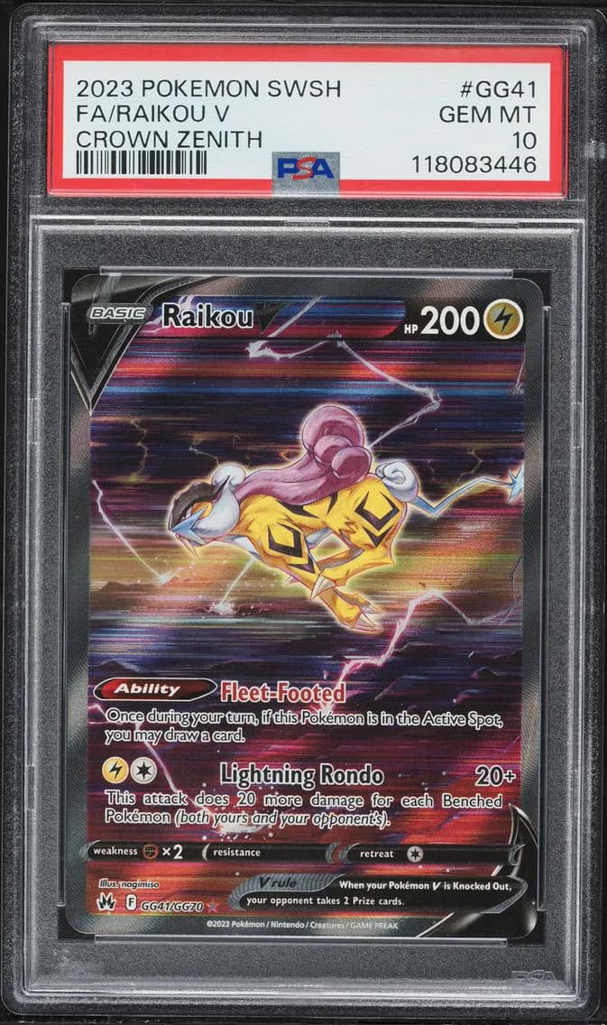 Full Art/Raikou V, PSA 10