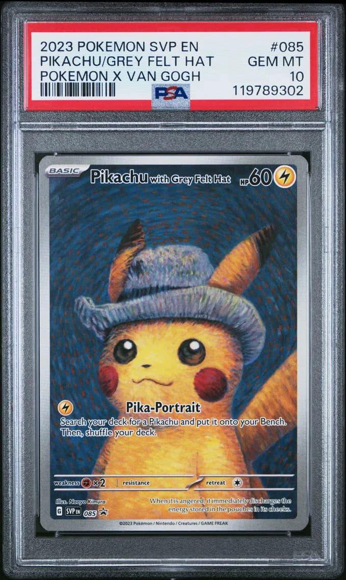 Pikachu With Grey Felt Hat, PSA 10