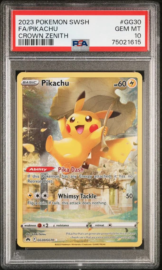 Full Art/Pikachu, PSA 10