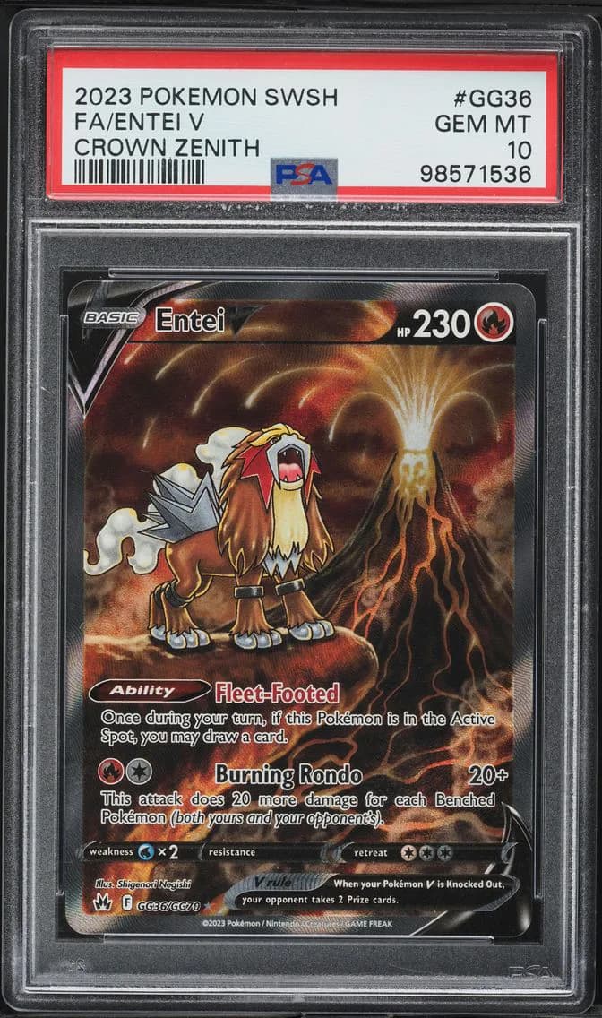 Full Art/Entei V, PSA 10
