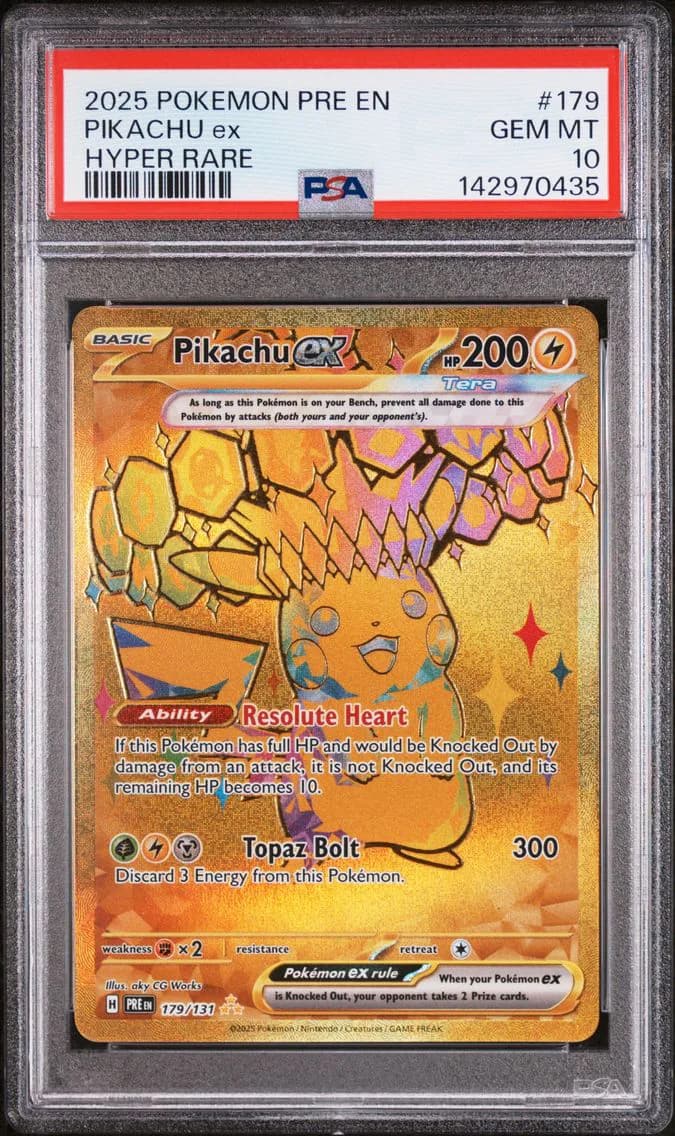 Pikachu EX, PSA 10