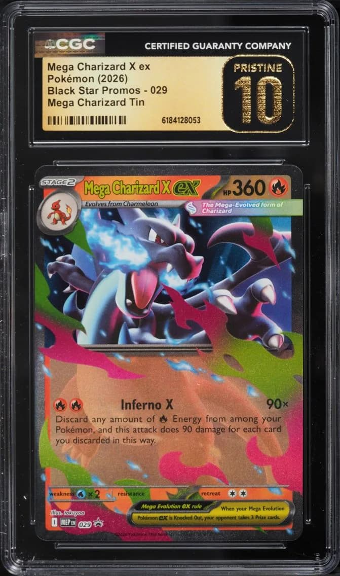Mega Charizard X Ex, CGC Pristine 10