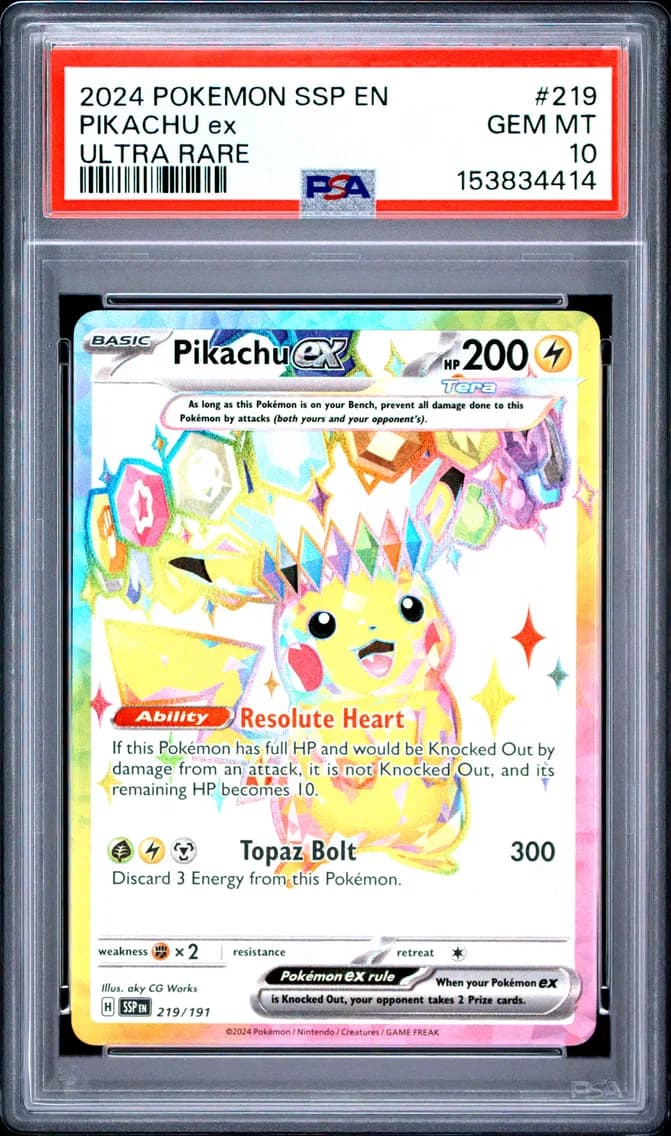 Pikachu EX, PSA 10