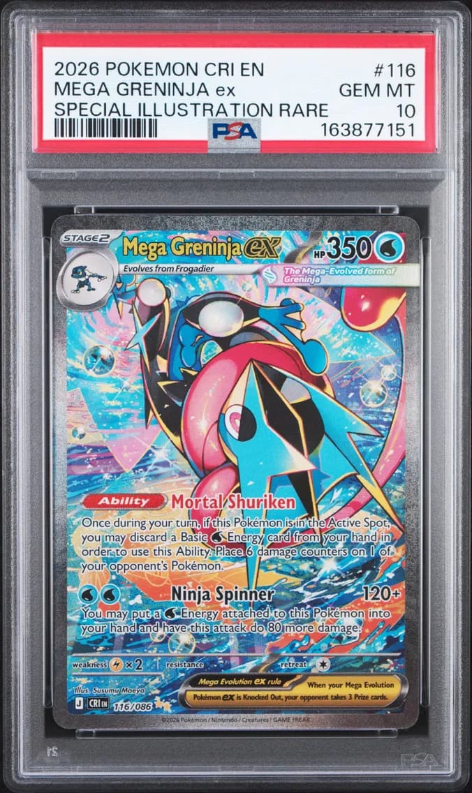 Mega Greninja EX, PSA 10