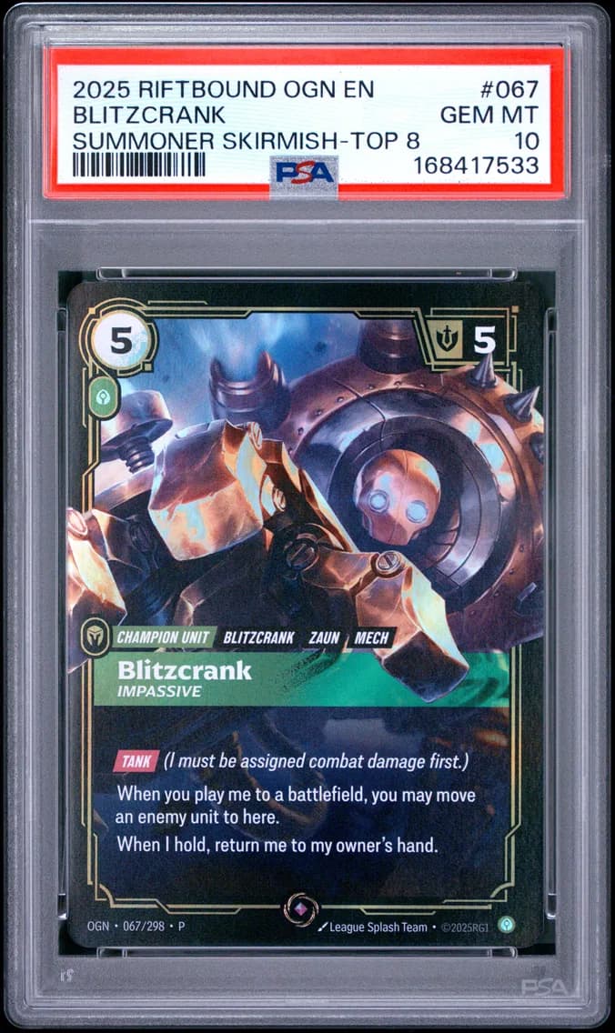Blitzcrank - Impassive, PSA 10