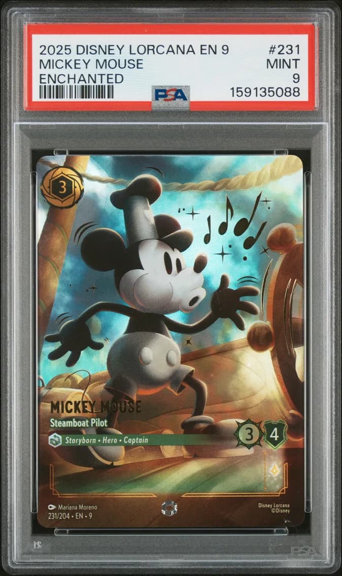 Mickey Mouse - Steamboat Pilot, PSA 9