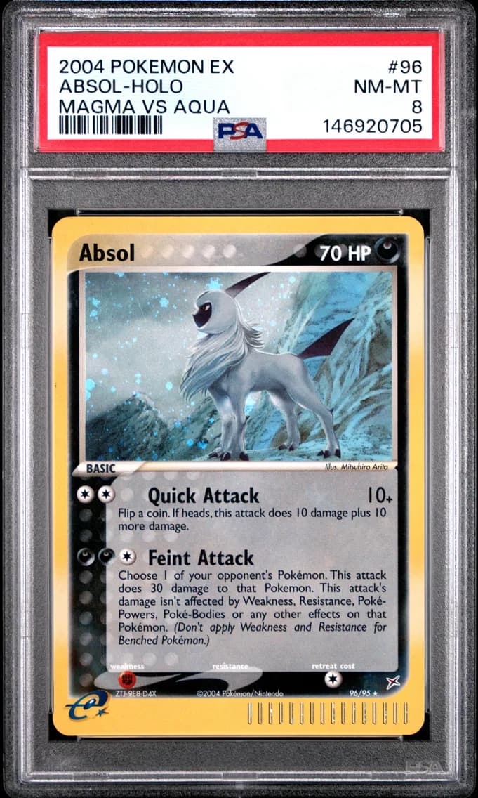 Absol-Holo, PSA 8