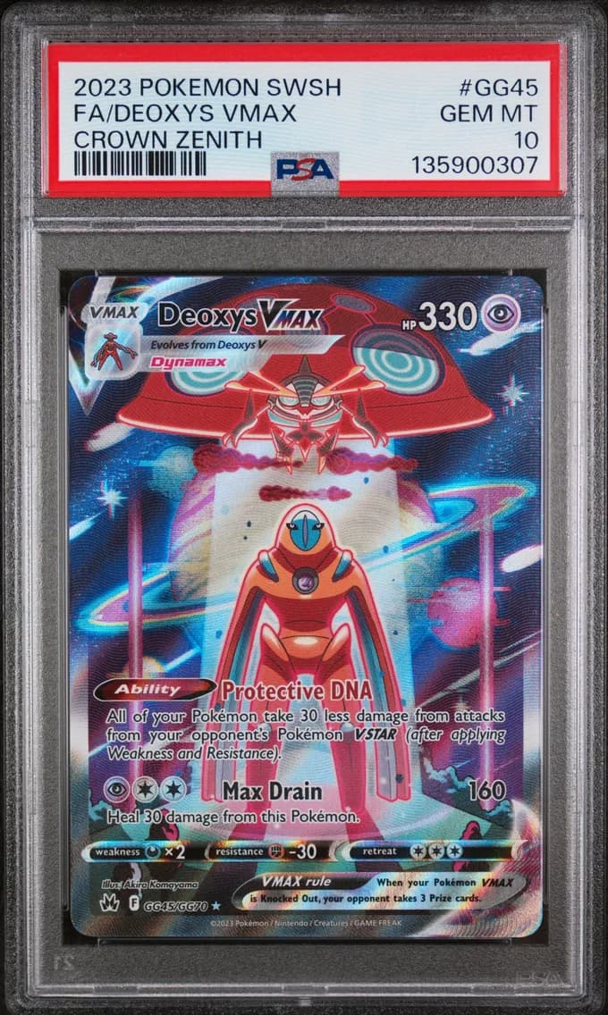 Full Art/Deoxys Vmax, PSA 10
