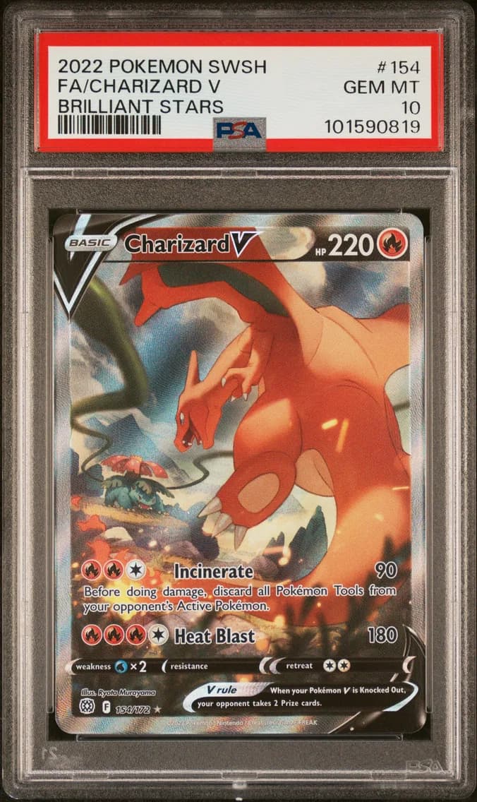 Full Art/Charizard V, PSA 10