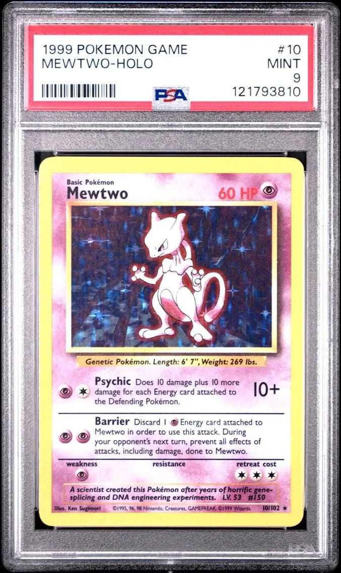MEWTWO-HOLO, PSA 9