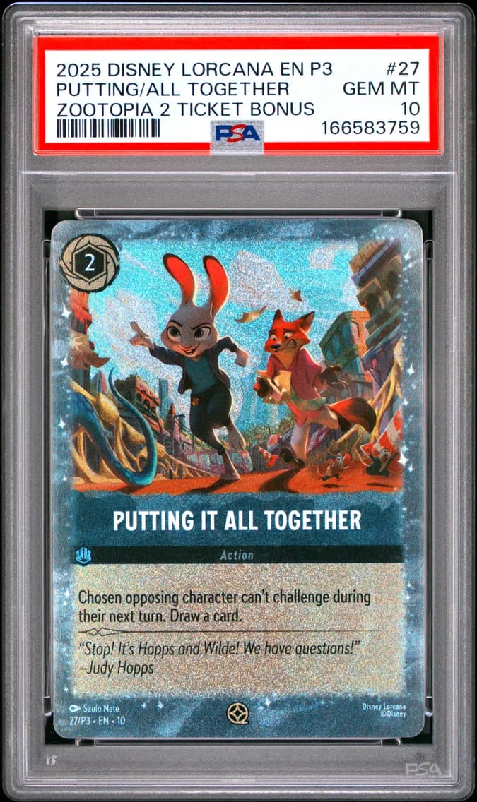 Putting It All Together, PSA 10