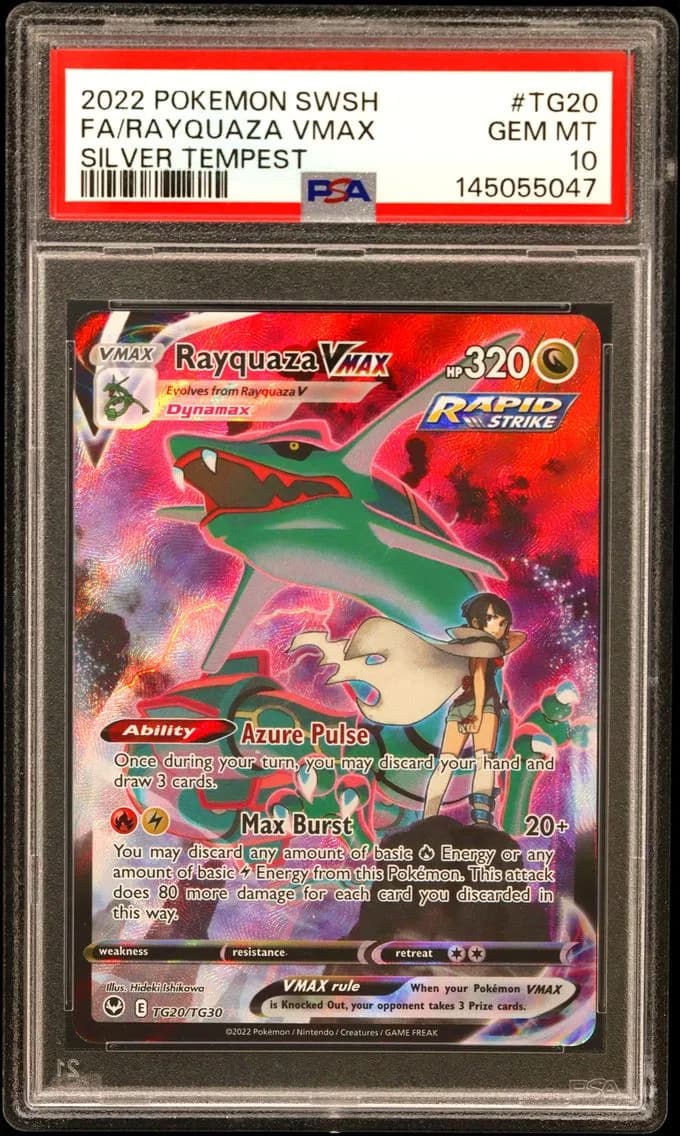 Full Art/Rayquaza Vmax, PSA 10