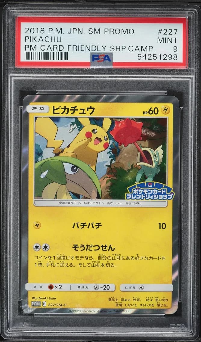 Pikachu-Holo, PSA 9