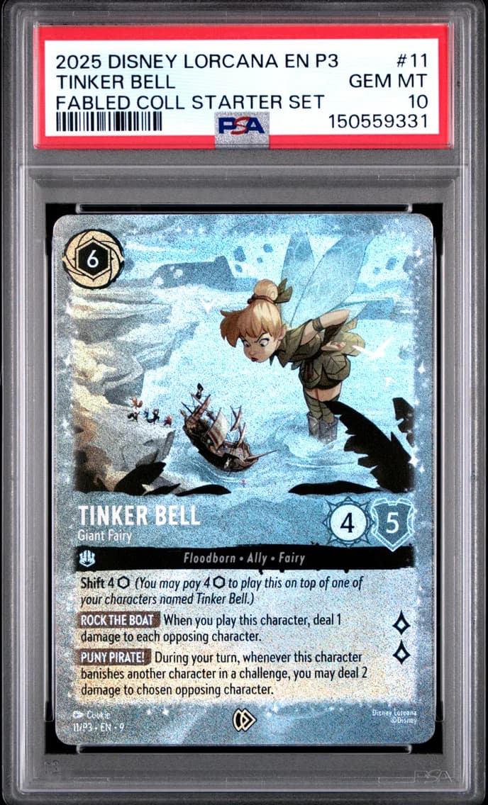 Tinker Bell - Giant Fairy, PSA 10