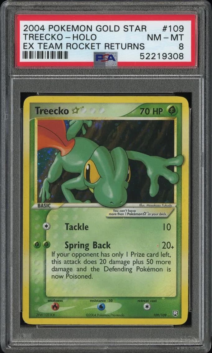Treecko-Holo, PSA 8