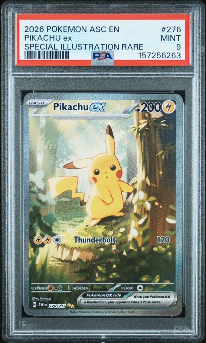 Pikachu EX, PSA 9