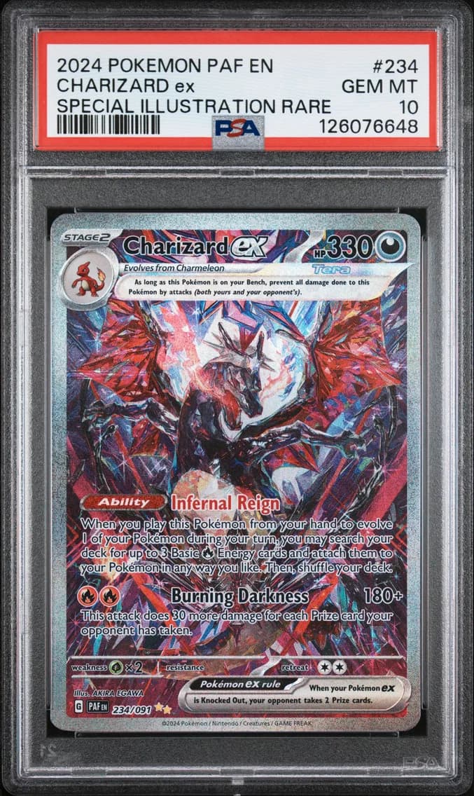 Charizard EX, PSA 10