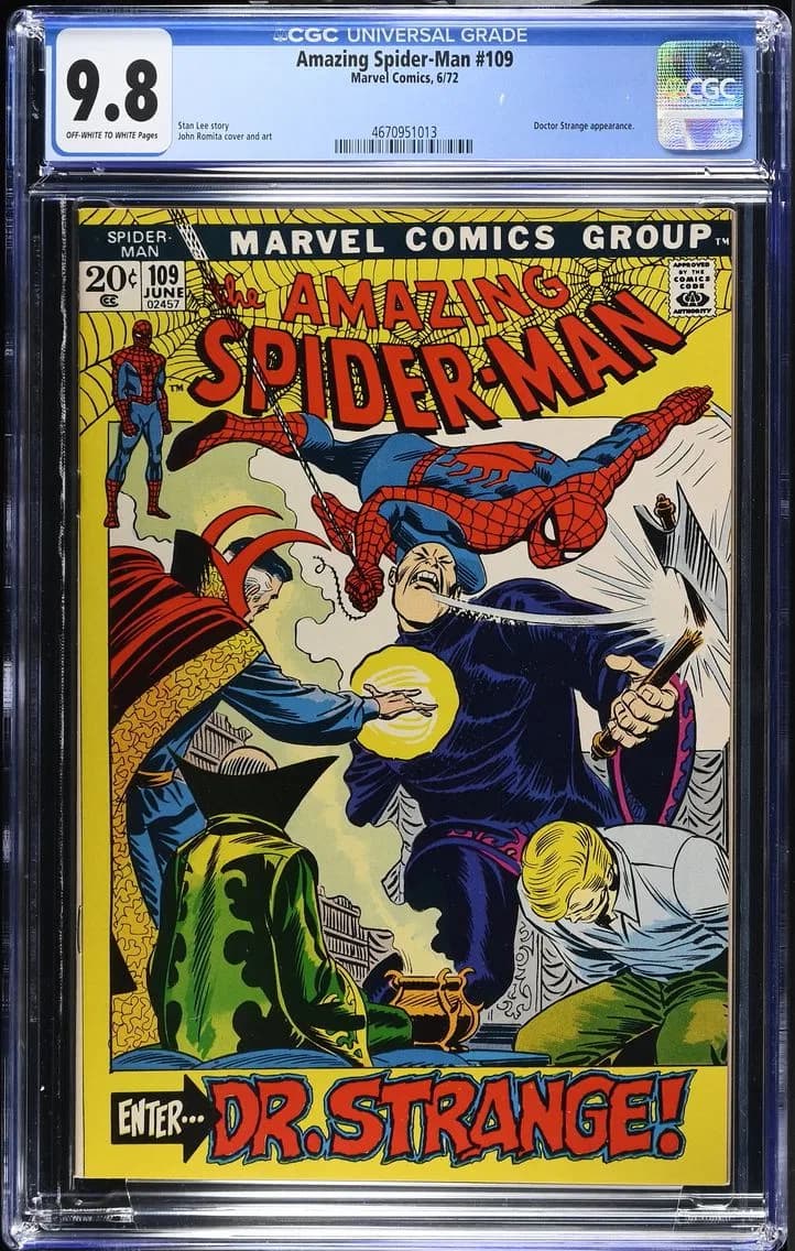 1972 Amazing Spider-Man #109, CGC 9.8
