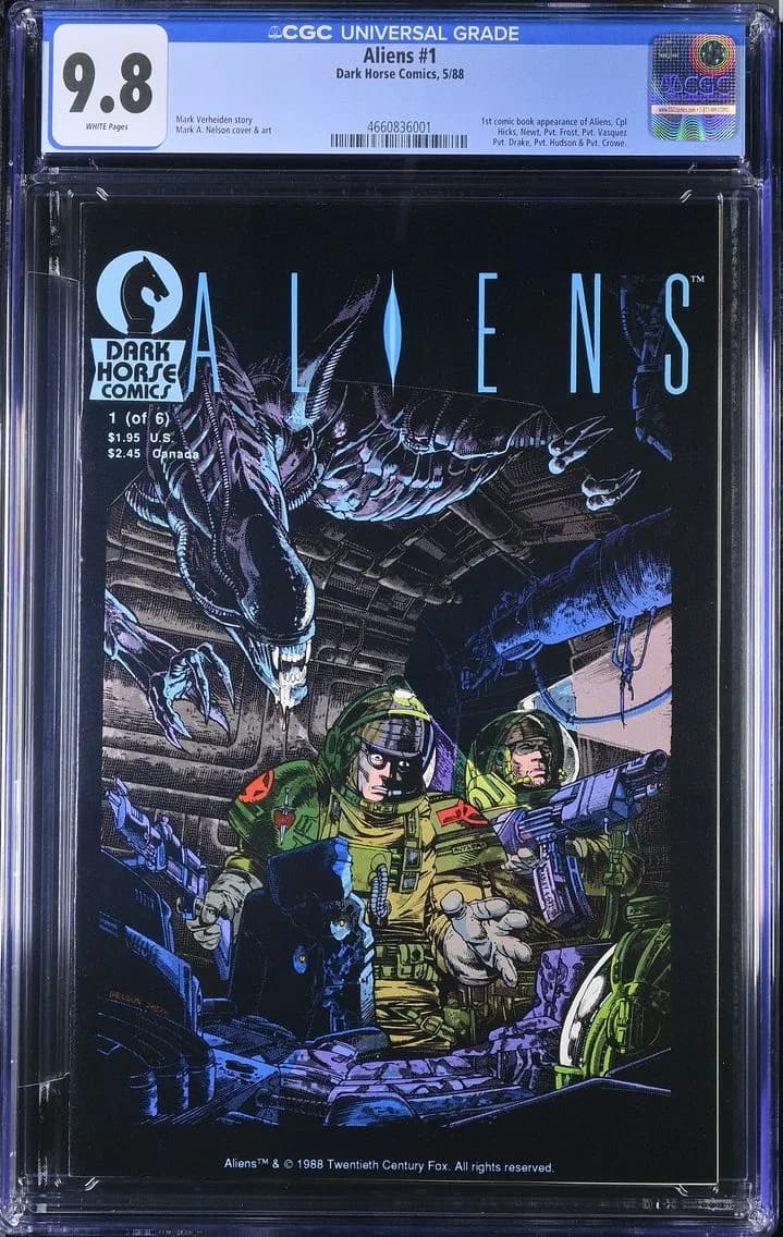 1988 Aliens #1, CGC 9.8