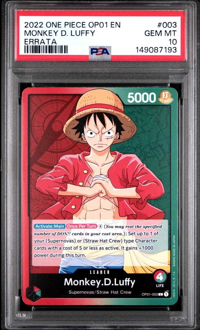 Monkey D. Luffy, PSA 10