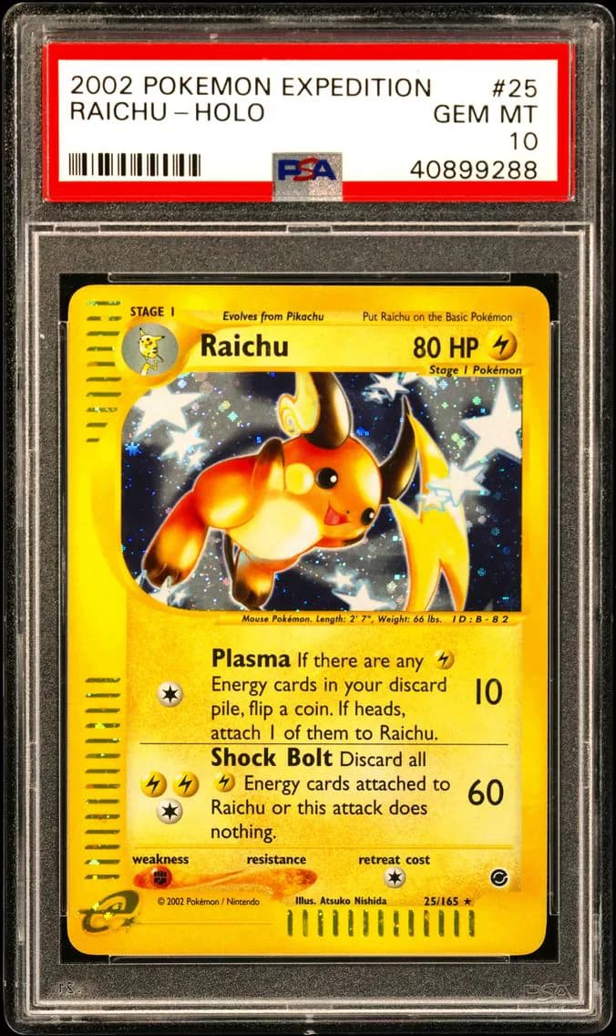 Raichu-Holo, PSA 10