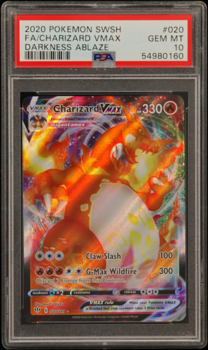 Full Art/Charizard Vmax, PSA 10