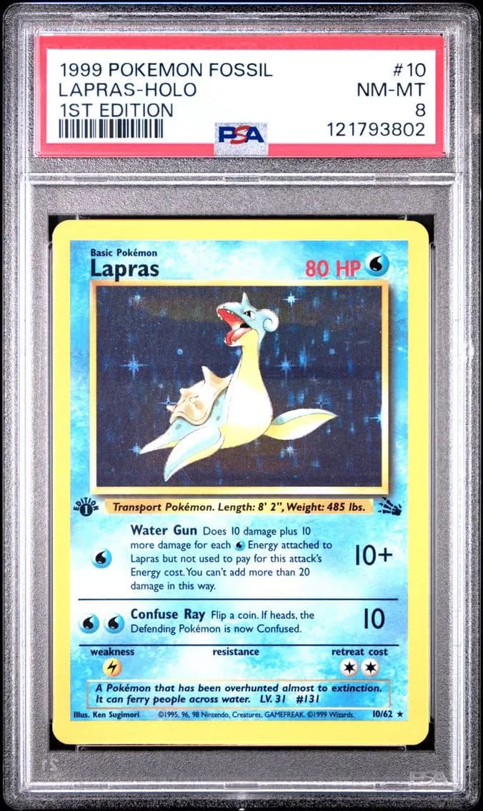 LAPRAS-HOLO, PSA 8