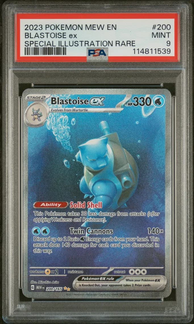 Blastoise EX, PSA 9