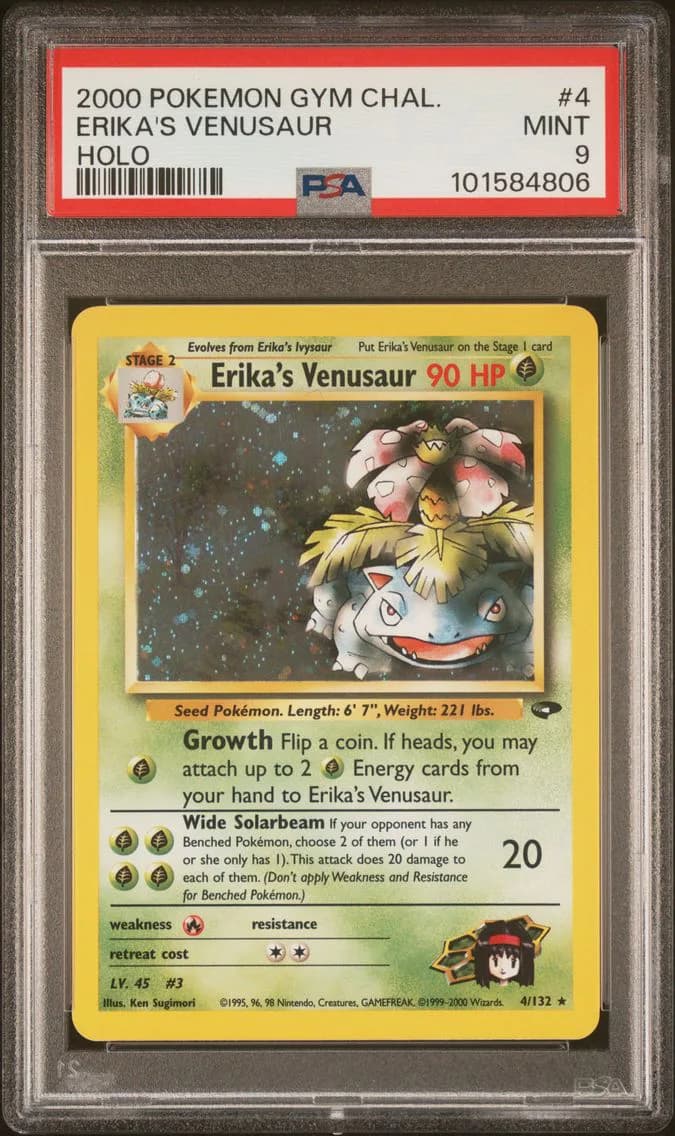Erika's Venusaur, PSA 9