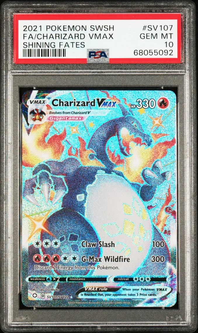 Full Art/Charizard Vmax, PSA 10