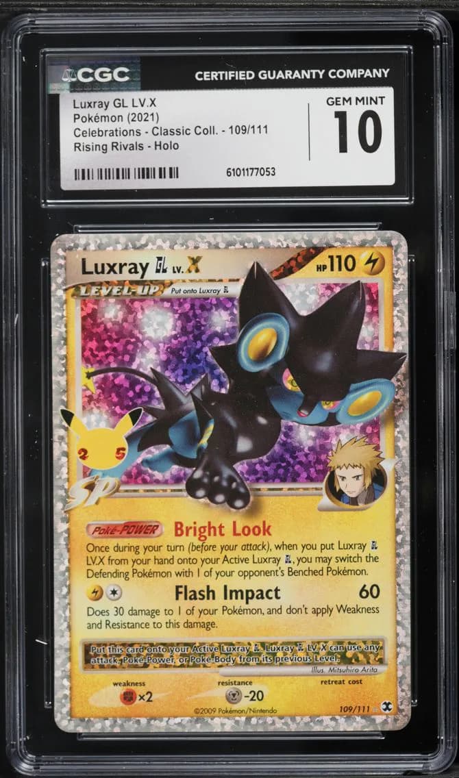 Luxray GL LV.X-Holo, CGC 10