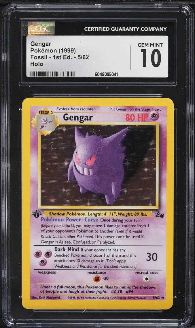 Gengar-Holo 1st Edition, CGC 10
