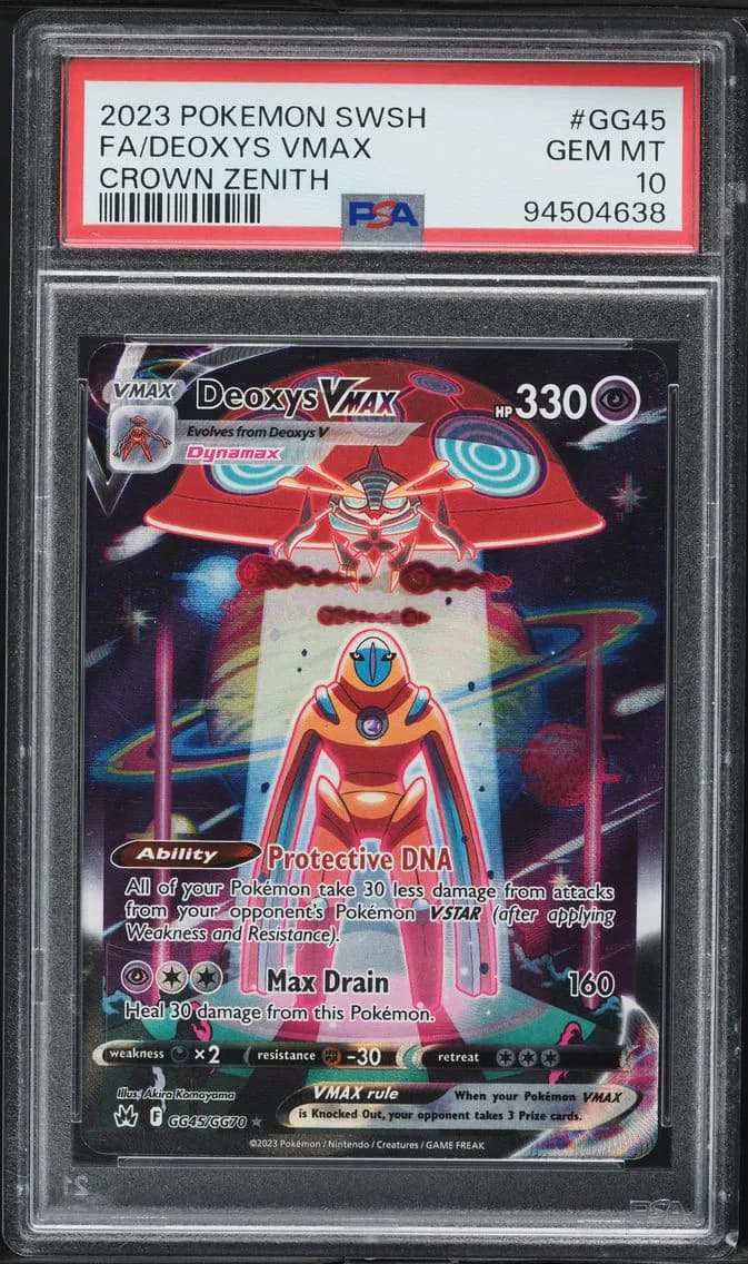 Full Art/Deoxys Vmax, PSA 10
