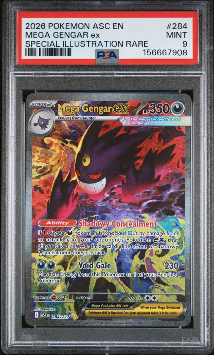 Mega Gengar EX, PSA 9