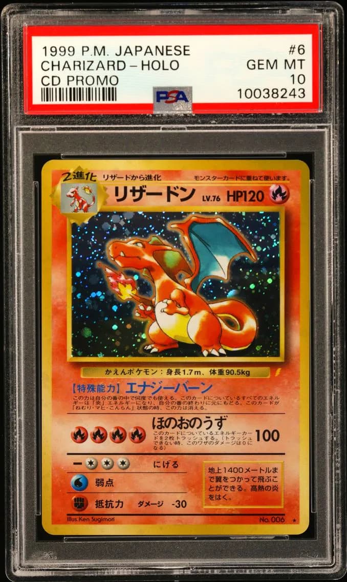 Charizard-Holo, PSA 10