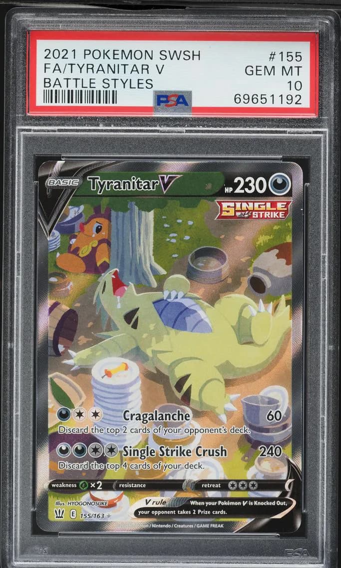 Full Art/Tyranitar V, PSA 10