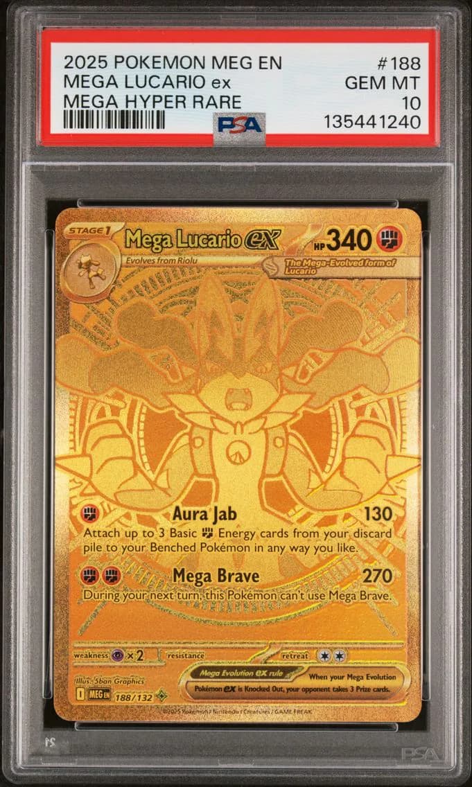Mega Lucario EX, PSA 10