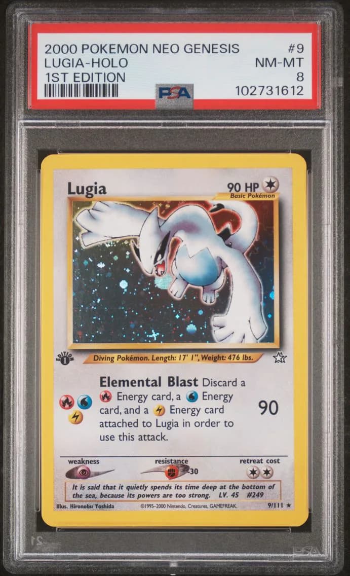 LUGIA-HOLO, PSA 8