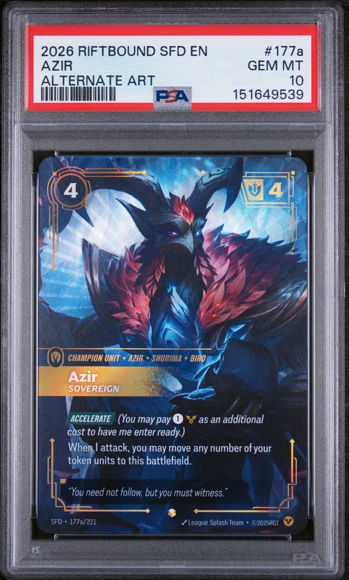 Azir - Sovereign, PSA 10