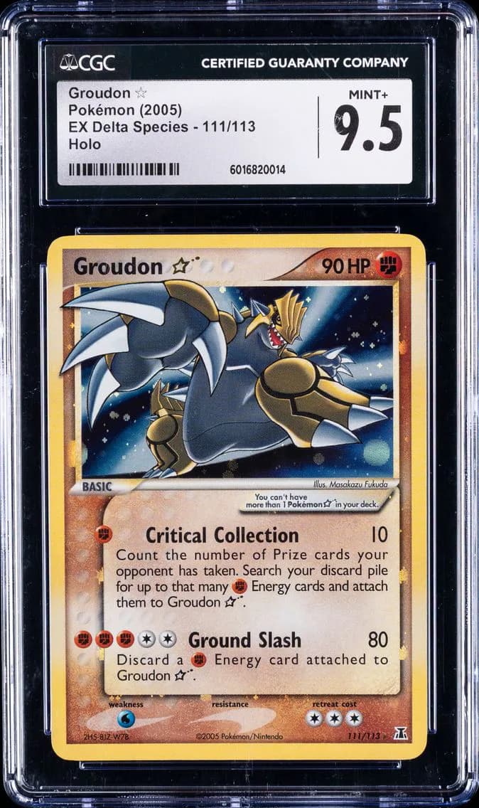 Groudon Gold Star, CGC 9.5